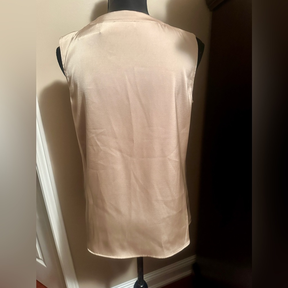 NWT CALVIN KLEIN Gold Sleeveless Top - Picture 5 of 10